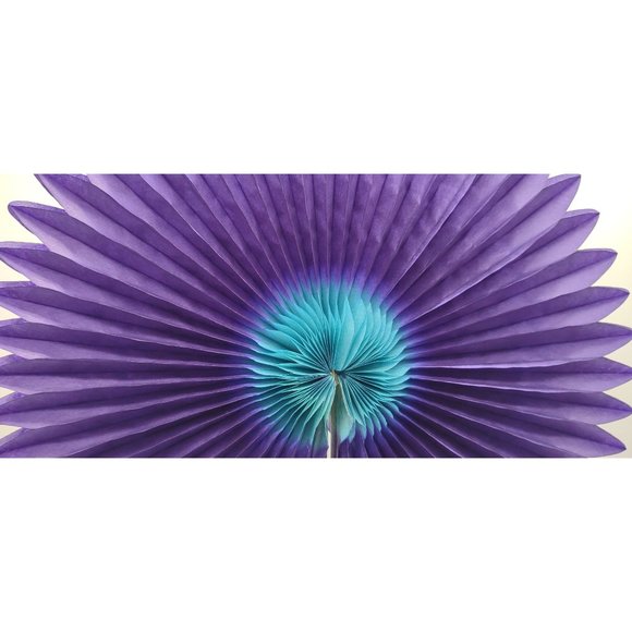 Honeycomb Paper Flowers Set of 3 Colors 12 Inches When Open Denmark - Picture 5 of 9